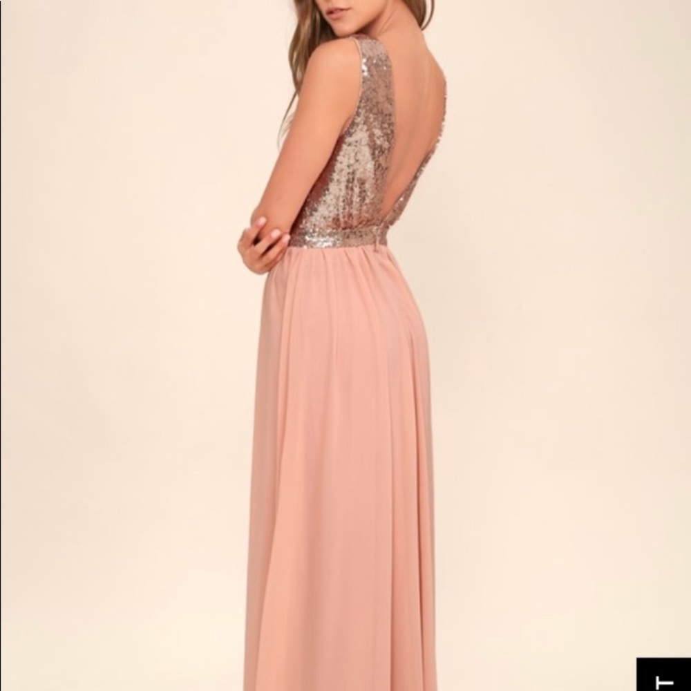 Elegant Encounter rose gold and blush Dress ✨💖 - Picture 3 of 3